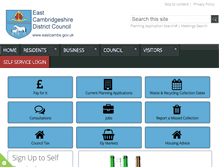 Tablet Screenshot of eastcambs.gov.uk